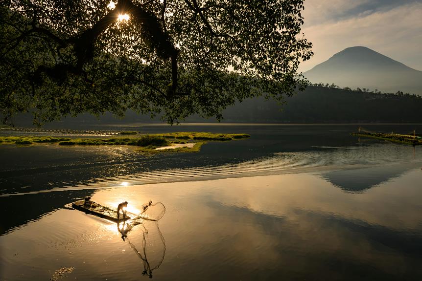 renting boats on lake